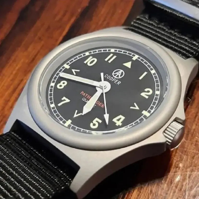38mm Quartz Watch Miyota Movement MWC Matt Steel Swimming Waterproof Super Luminous 8018A