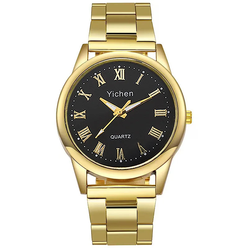 Neue Marke 3 Augen Gold Casual Quarzuhr Männer Edelstahl Kleid Armbanduhr Reloj Hombre Männer Uhr Relogios Masculino Montre