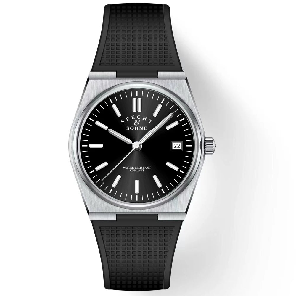 2025 New Arrivals Specht&Sohne Mens Watches Stainless Steel Sapphire Classic Quartz Men Watch Relogio Masculino 100M Waterproof