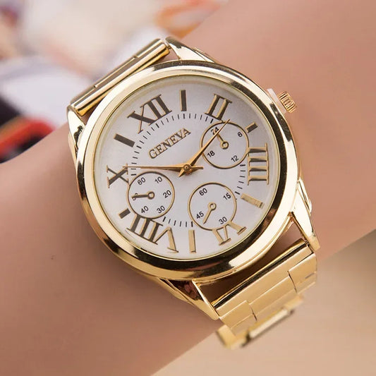 Neue Marke 3 Augen Gold Casual Quarzuhr Männer Edelstahl Kleid Armbanduhr Reloj Hombre Männer Uhr Relogios Masculino Montre