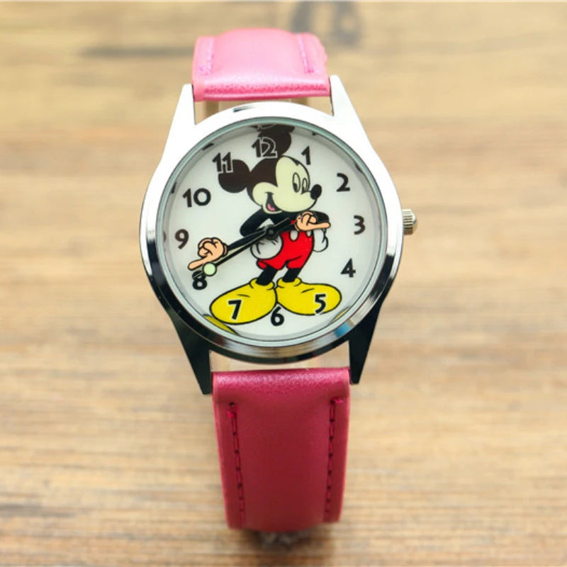 Neue Disney Mickey Maus Mode Teen Erwachsene Uhren Vintage Gelenk Hände Analog Quarz Uhr für Frauen Teenager Armbanduhr
