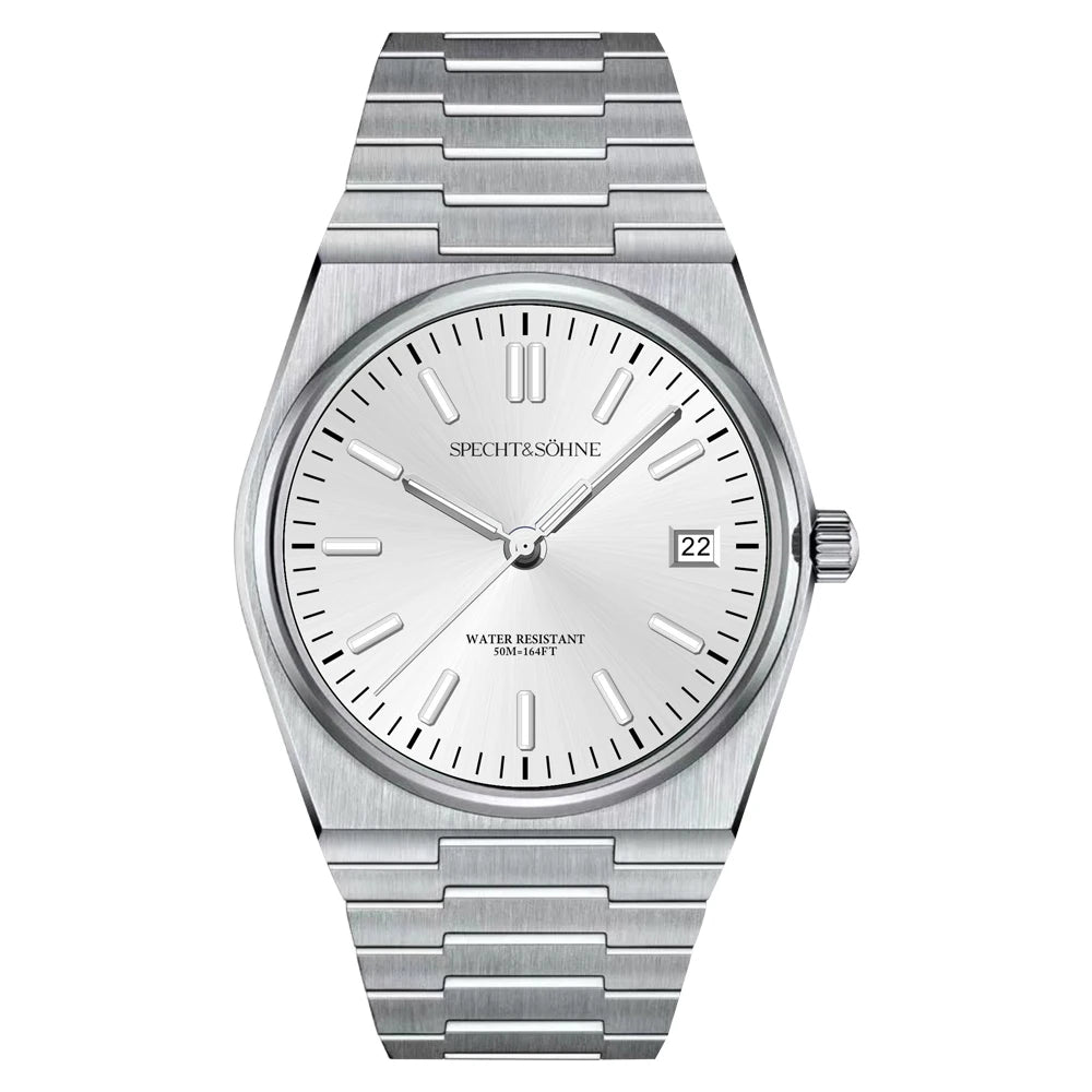 2025 New Arrivals Specht&Sohne Mens Watches Stainless Steel Sapphire Classic Quartz Men Watch Relogio Masculino 100M Waterproof